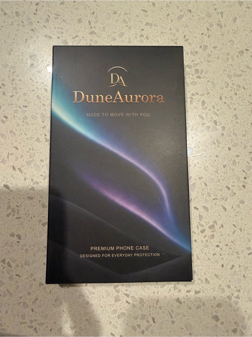 DuneAurora Premium Phone Case - Black with Aurora Gradient (iPhone 18 pro max)